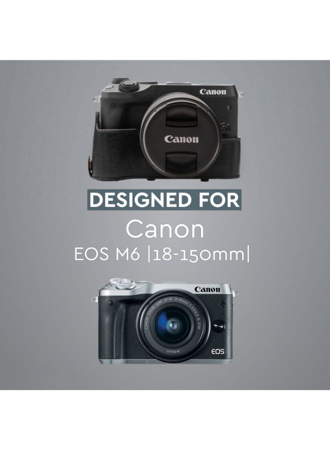 Protective Camera Case With Strap For Canon Black