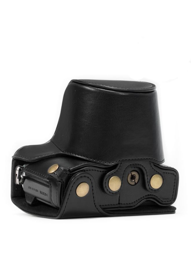 Protective Camera Case With Strap For Olympus Black