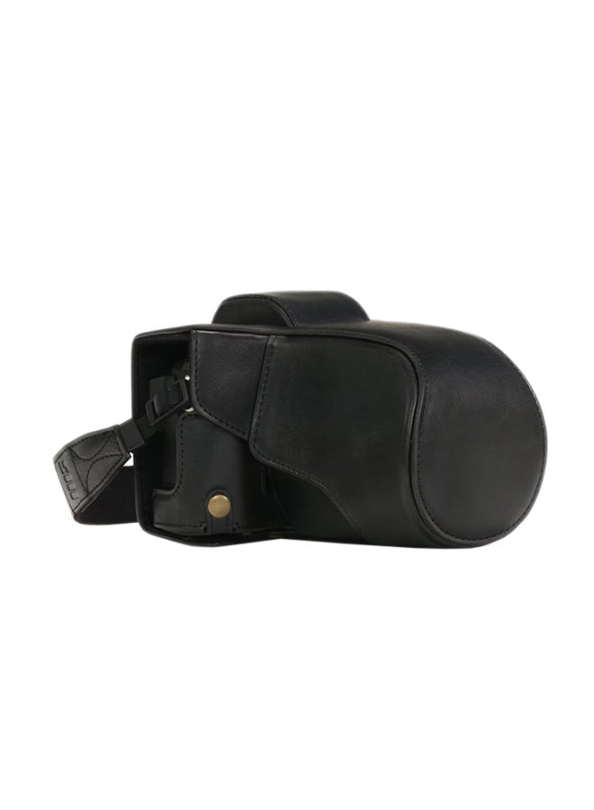 Protective Camera Case With Strap For Olympus Black