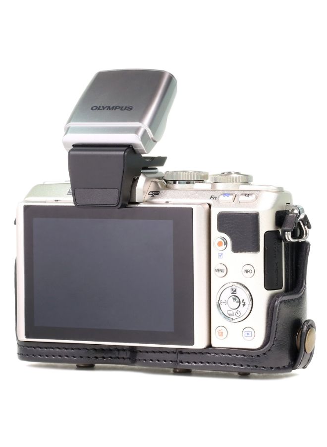 Protective Camera Case With Strap For Olympus Black