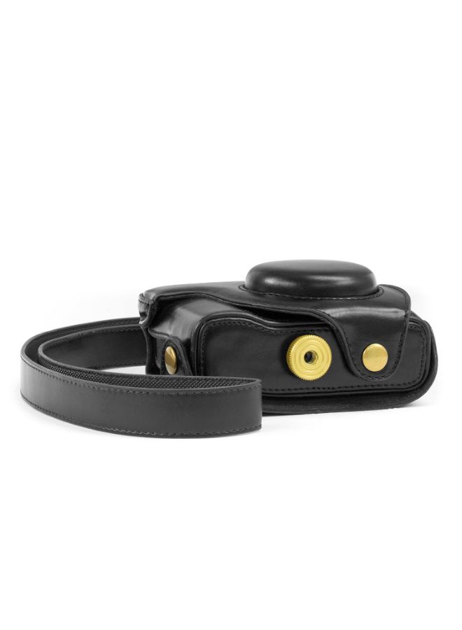 Protective Camera Case With Strap For Canon PowerShot G15 Black