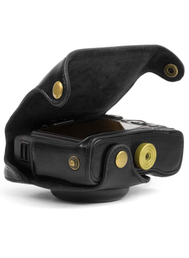 Protective Camera Case With Strap For Canon PowerShot G15 Black