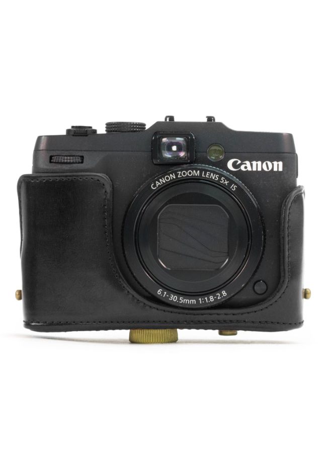 Protective Camera Case With Strap For Canon PowerShot G15 Black