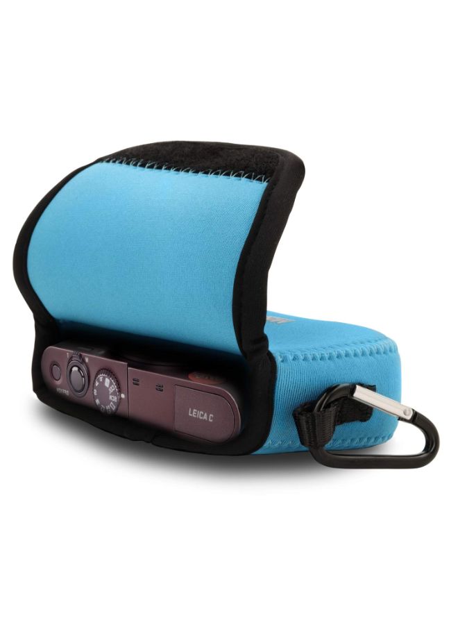Protective Camera Case With Carabiner For Leica C Typ 112 Blue