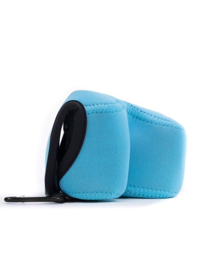 Protective Camera Case With Carabiner Blue