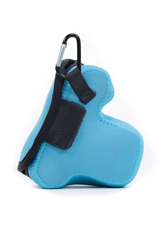 Protective Camera Case With Carabiner Blue
