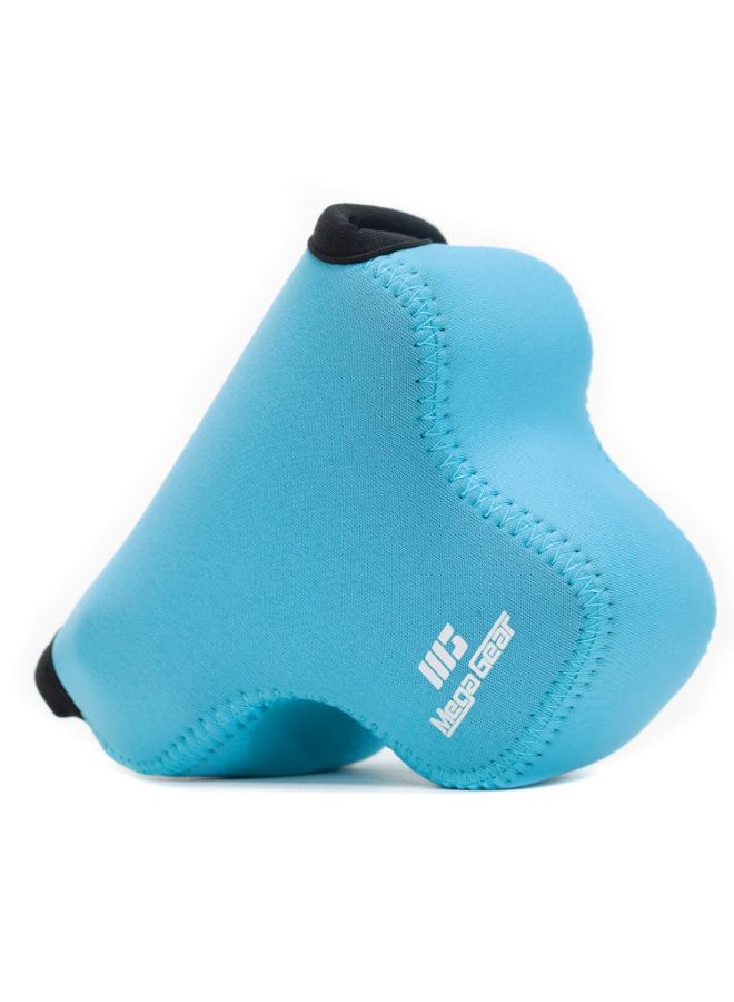 Protective Camera Case With Carabiner Blue