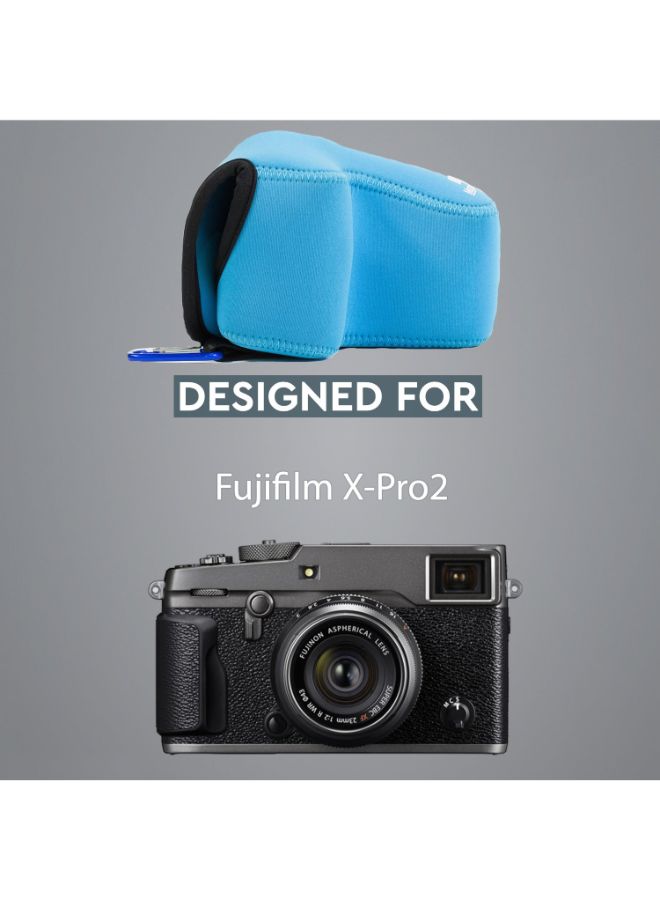Protective Camera Case With Carabiner Blue