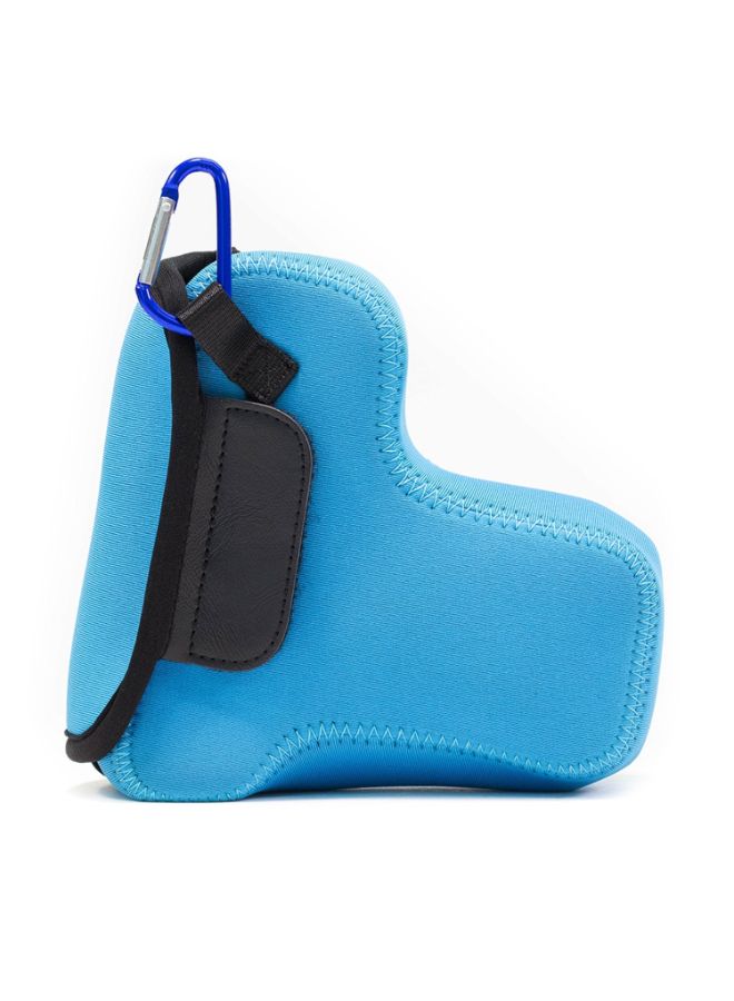Protective Camera Case With Carabiner Blue