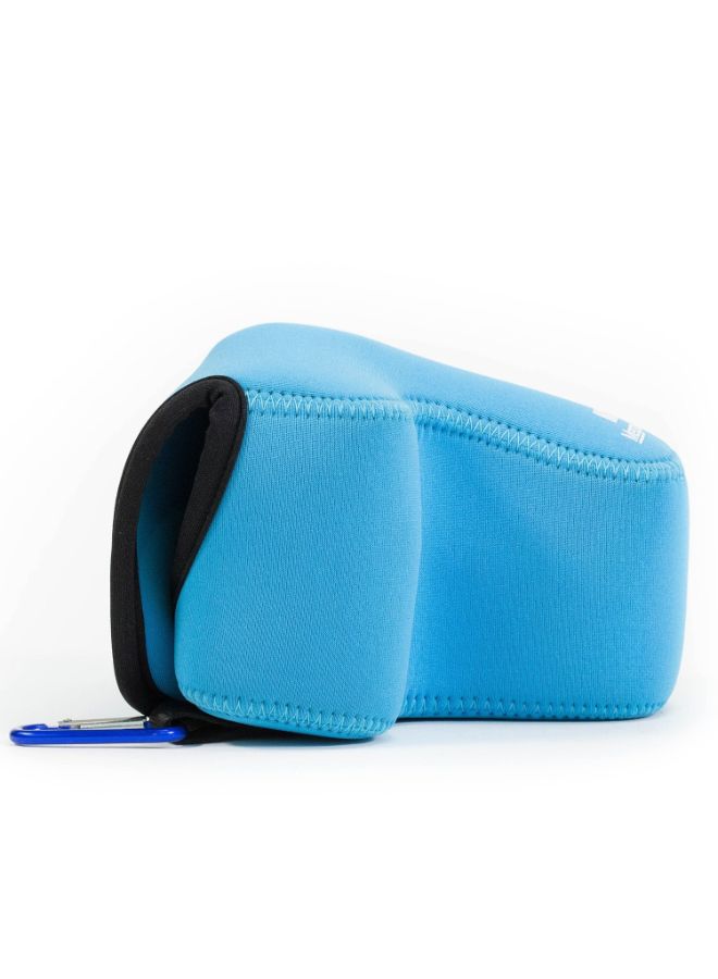 Protective Camera Case With Carabiner Blue