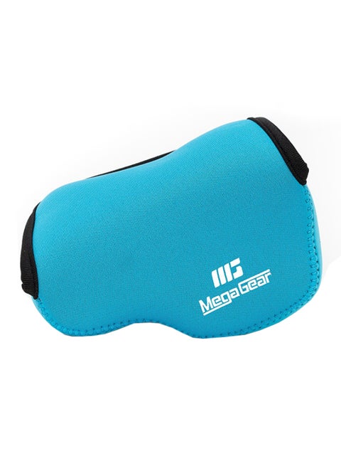 Protective Camera Case With Carabiner For Panasonic Blue