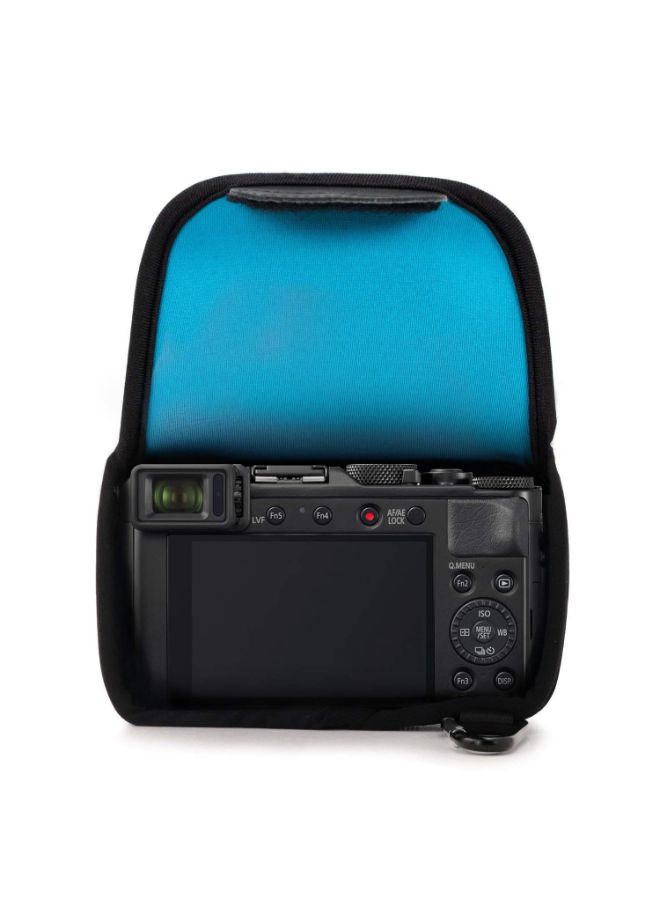 Protective Camera Case With Carabiner For Panasonic Blue