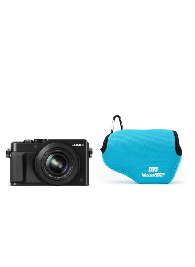 Protective Camera Case With Carabiner For Panasonic Blue