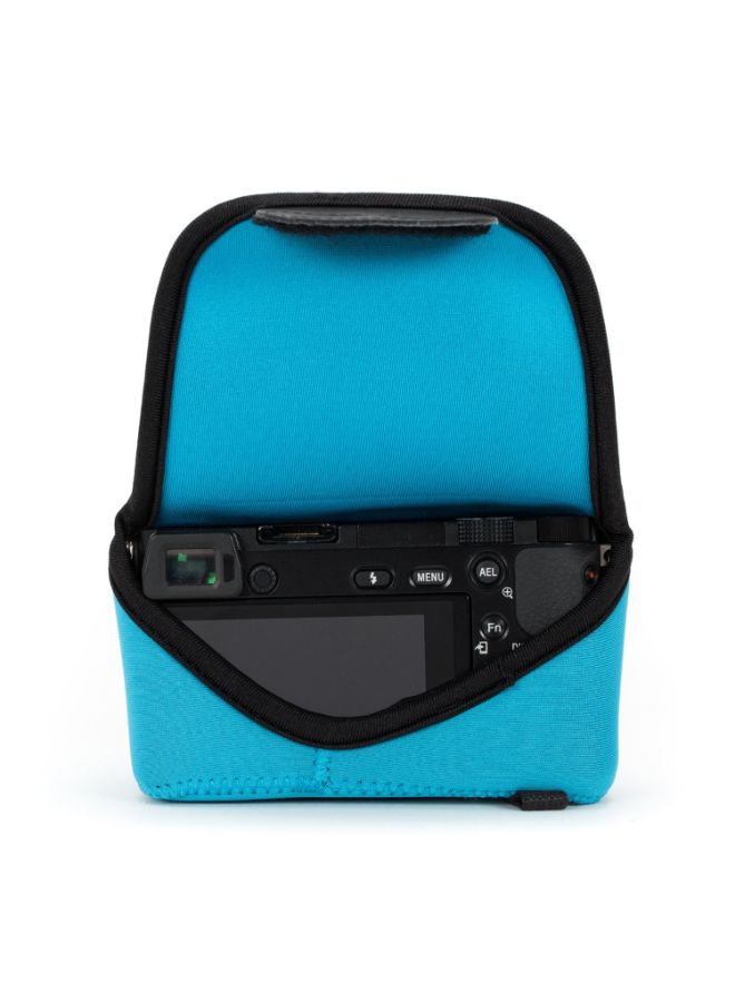 Protective Camera Case With Carabiner For Samsung Blue
