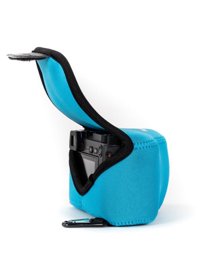 Protective Camera Case With Carabiner For Samsung Blue