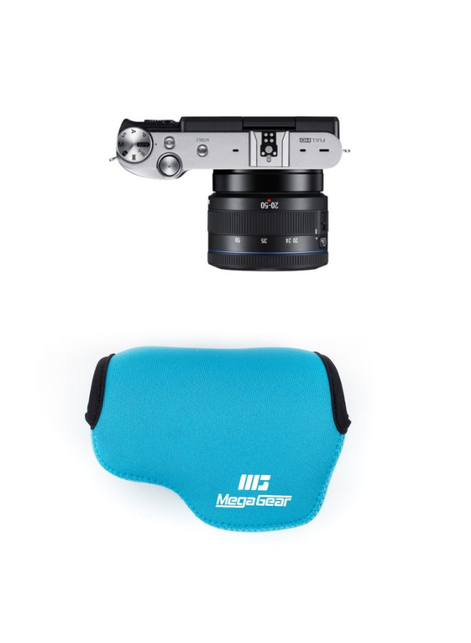Protective Camera Case With Carabiner For Samsung Blue