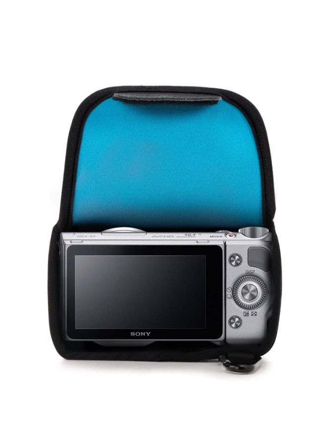 Protective Camera Case With Carabiner For Sony Blue