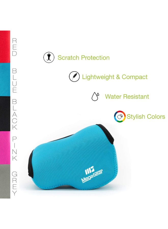 Protective Camera Case With Carabiner For Sony Blue