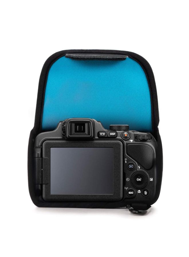 Protective Camera Case With Carabiner For Nikon P600/Coolpix P610 Blue