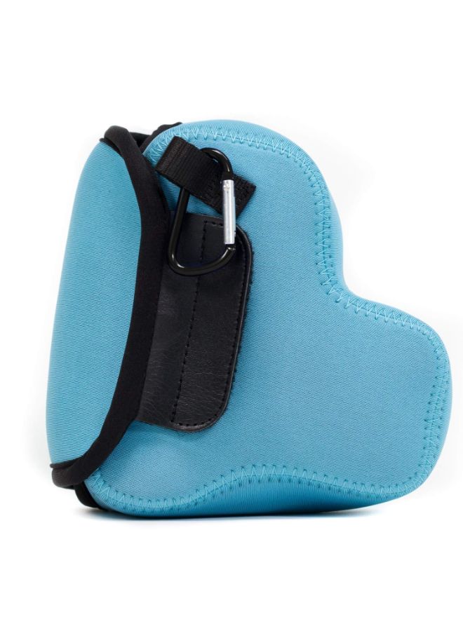 Protective Camera Case With Carabiner For Nikon P600/Coolpix P610 Blue
