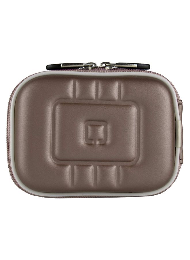 Semi Hard Carrying Case For Panasonic Lumix DMC-TS6 Digital Camera Brown