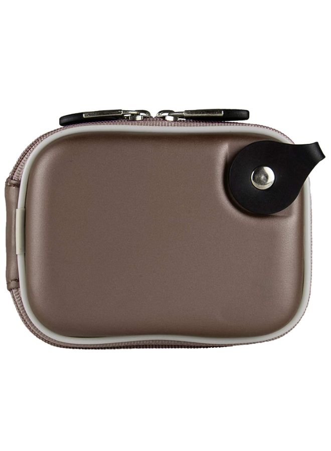 Semi Hard Carrying Case For Panasonic Lumix DMC-TS6 Digital Camera Brown