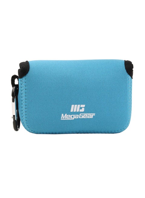 Protective Camera Case With Carabiner For Canon Camera Blue