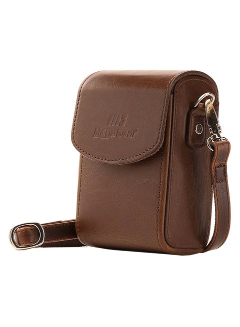 Protective Camera Case With Strap For Canon Brown