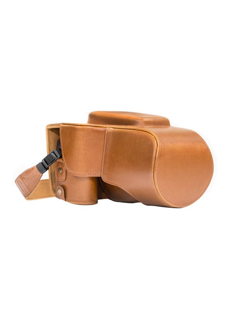 Protective Camera Case With Strap For Nikon Brown