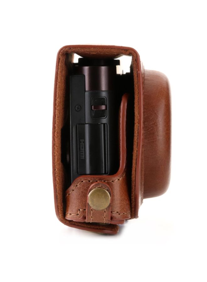 Protective Camera Case With Strap For Leica C Typ 112 Brown