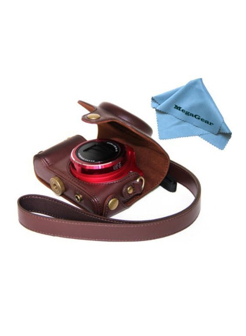 Protective Camera Case With Strap For Canon PowerShot SX170 IS Brown