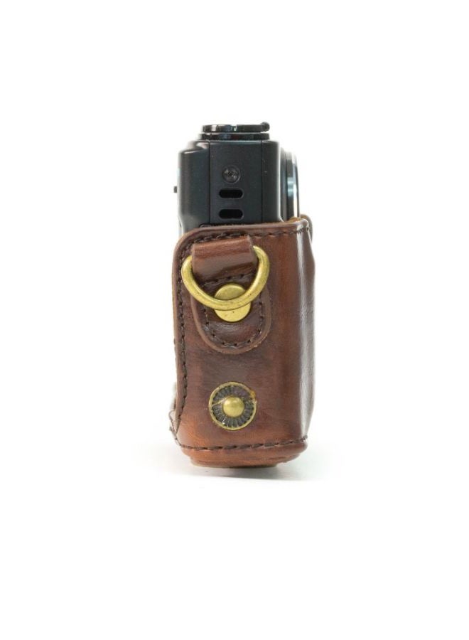 Protective Camera Case With Strap For Canon PowerShot SX280 HS Brown