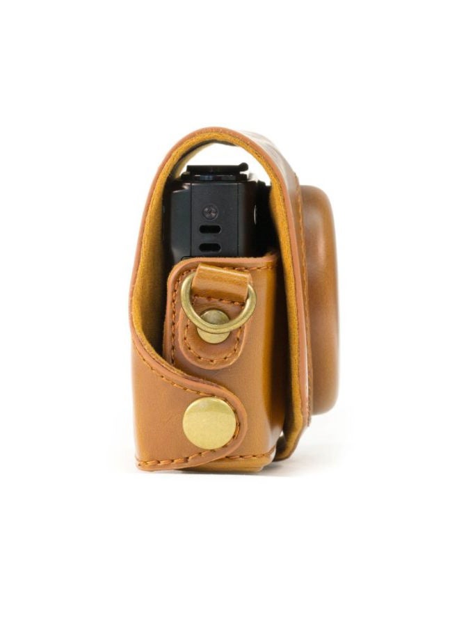 Protective Camera Case With Strap For Canon PowerShot SX280 HS Brown