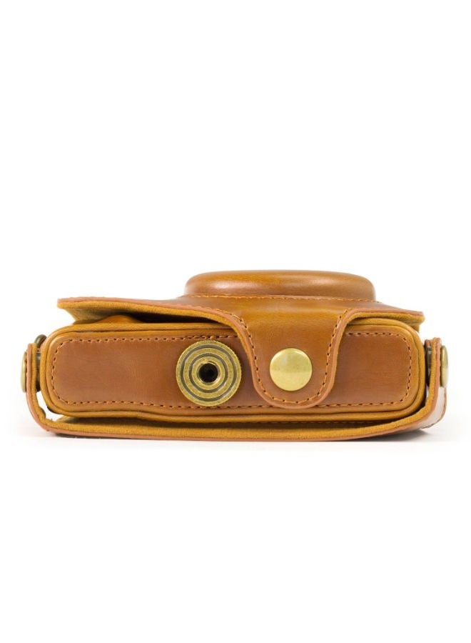 Protective Camera Case With Strap For Canon PowerShot SX280 HS Brown