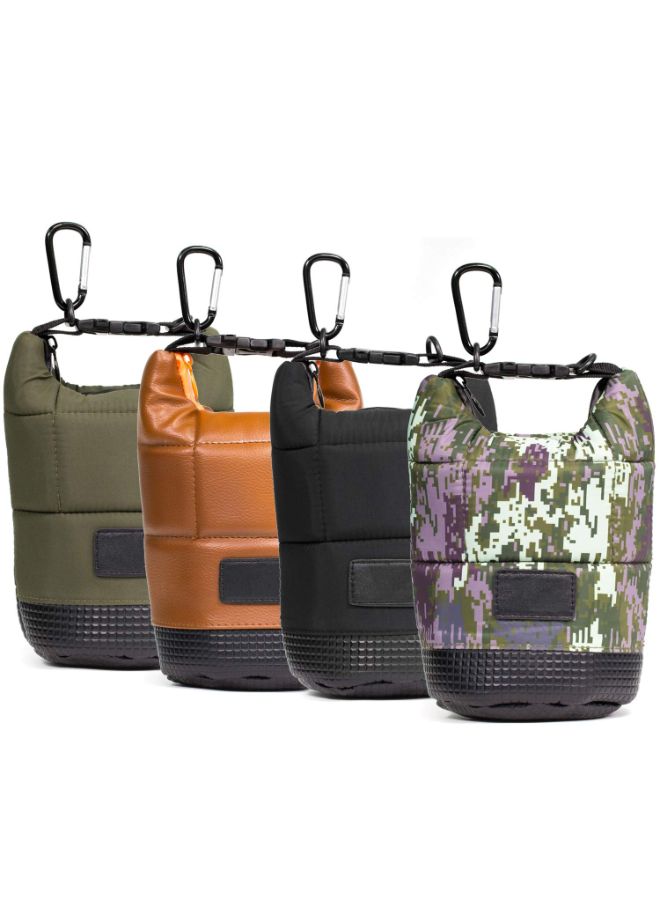 Camera Lens Pouch With Adjustable Handle Green/Black