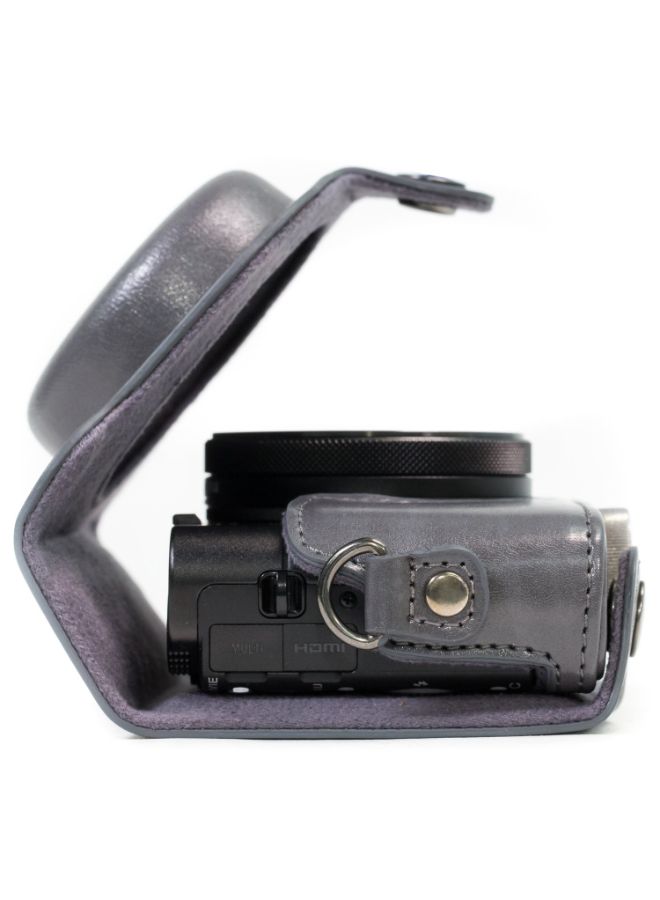 MegaGear - Protective Camera Case With Strap For Sony Cybershot Grey - Image 1