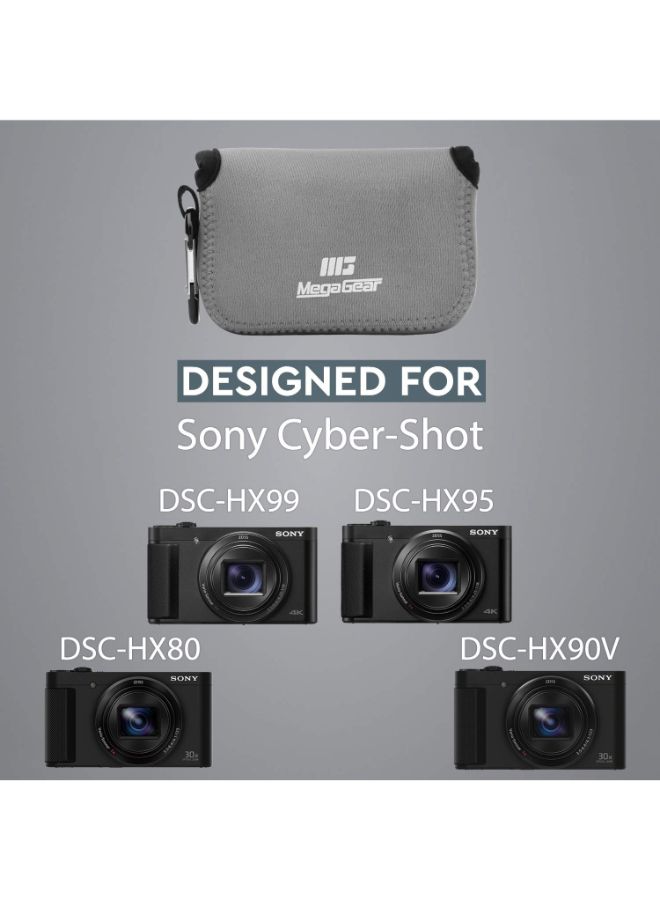 MegaGear - Protective Camera Case With Carabiner For Sony Cybershot Grey - Image 1