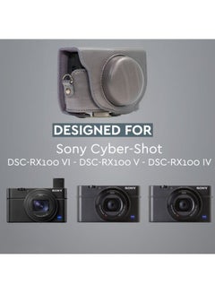 MegaGear Protective Camera Case With Strap For Sony Cybershot Grey  - Image 5
