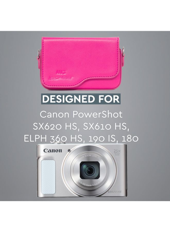 MegaGear Protective Camera Case With Strap For Canon Pink  - Image 4