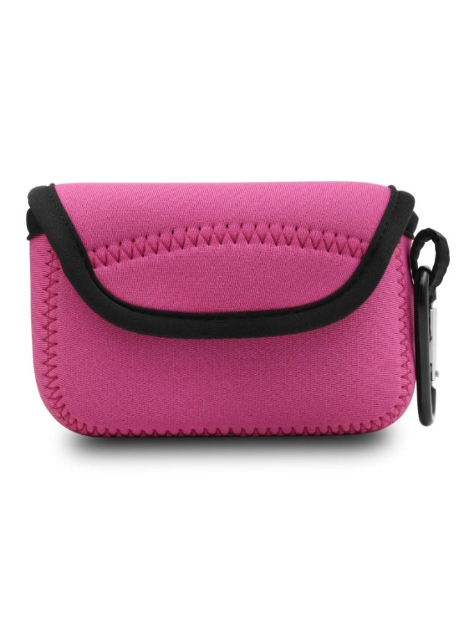 Protective Camera Case With Carabiner For Canon Pink