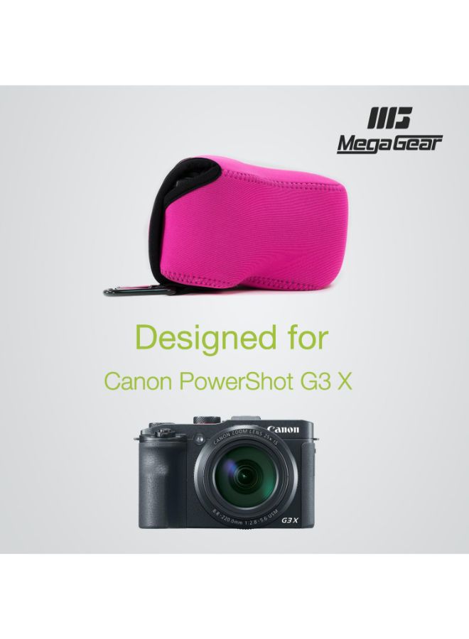 Protective Camera Case With Carabiner For Canon Pink