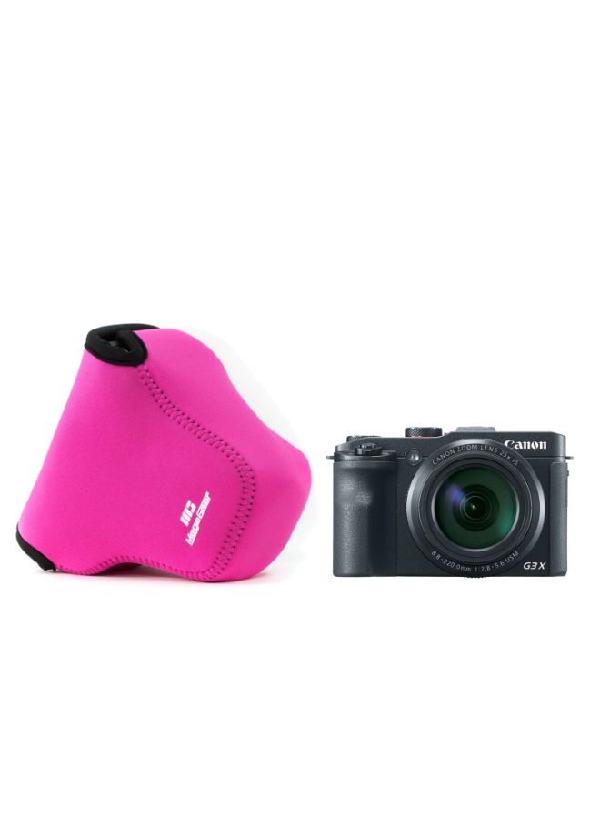 Protective Camera Case With Carabiner For Canon Pink