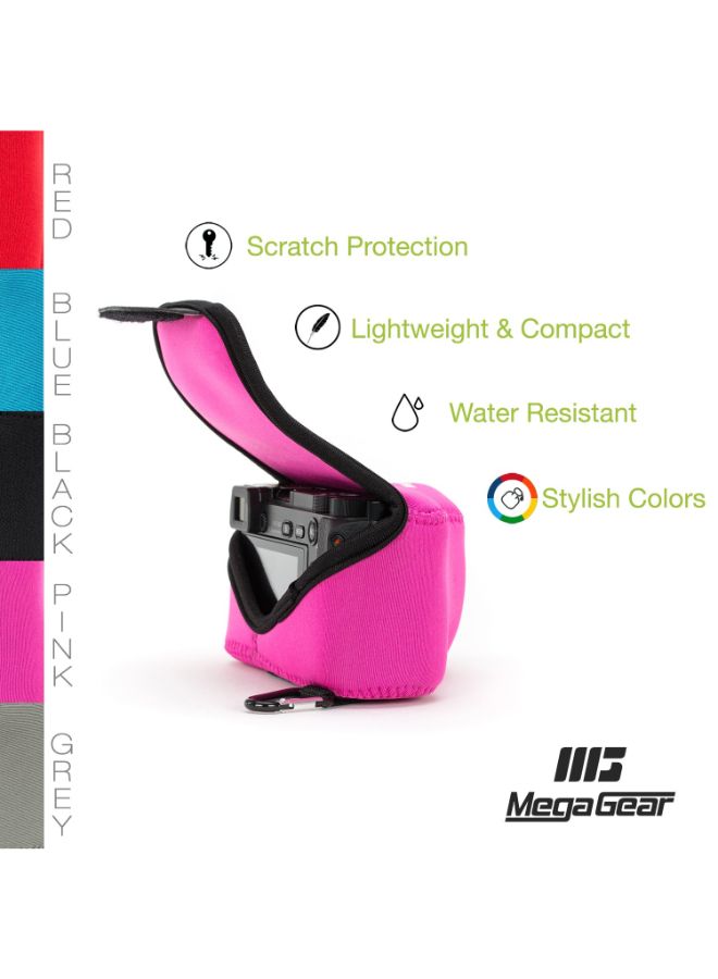 Protective Camera Case With Carabiner For Fujifilm X30 Pink