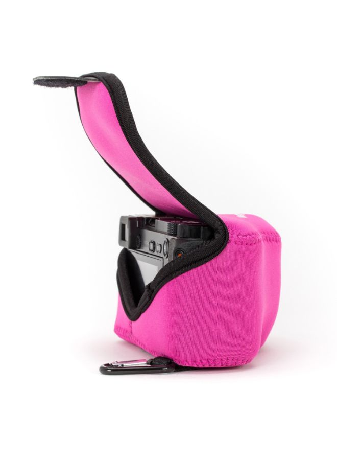 Protective Camera Case With Carabiner For Fujifilm X30 Pink