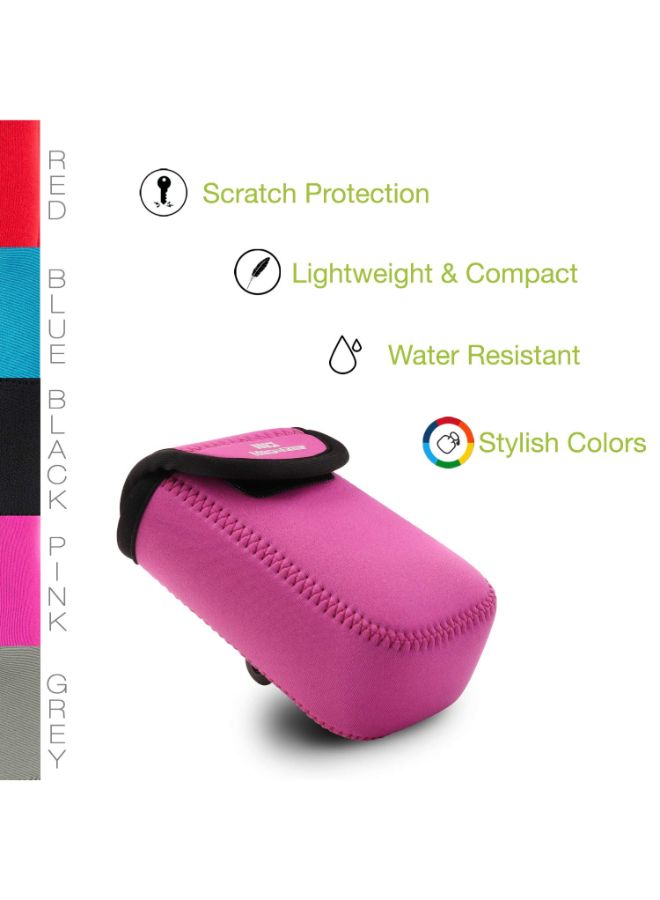 MegaGear Protective Camera Case With Carabiner For Nikon Coolpix S7000/L32 Pink  - Image 4