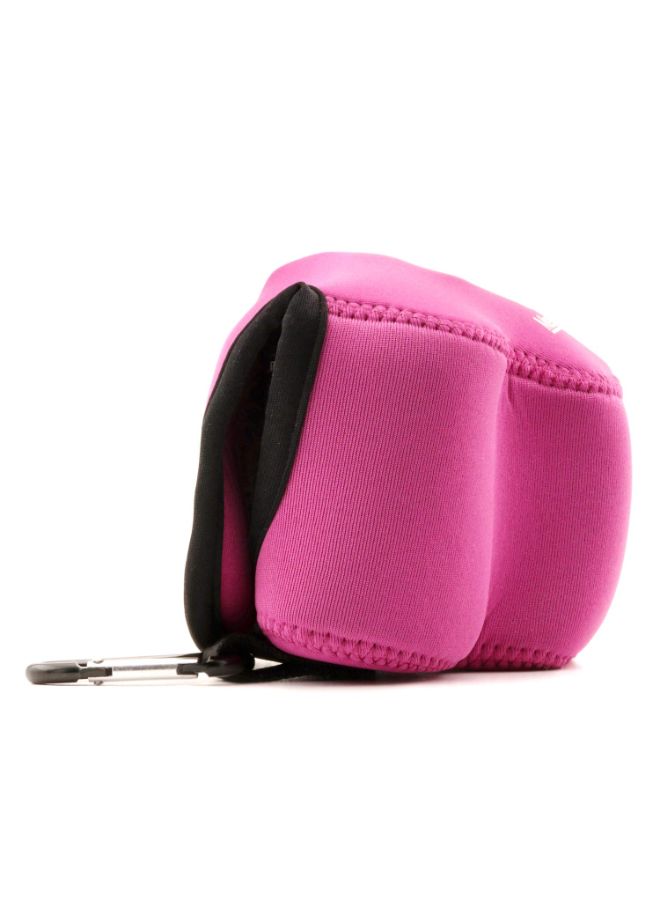 Protective Camera Case With Carabiner For Sony Alpha A6500/A6300/A6000 Pink