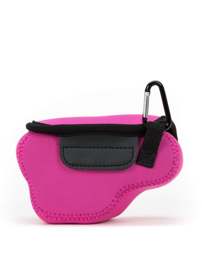 Protective Camera Case With Carabiner For Sony Alpha A6500/A6300/A6000 Pink