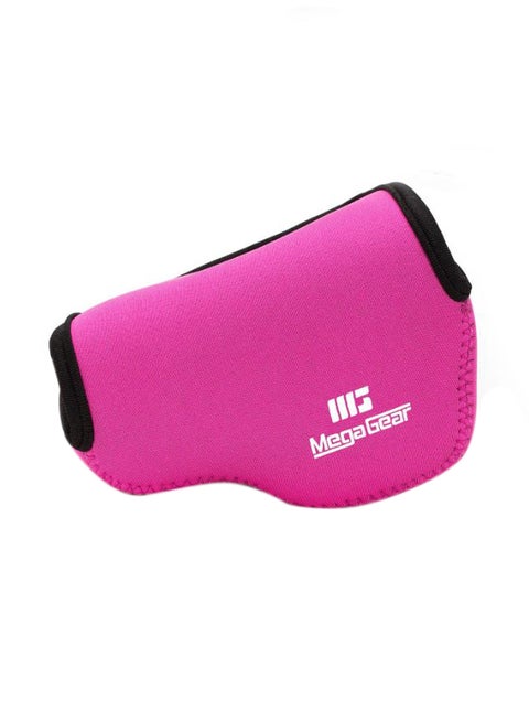 Protective Camera Case With Carabiner For Sony Alpha A6500/A6300/A6000 Pink