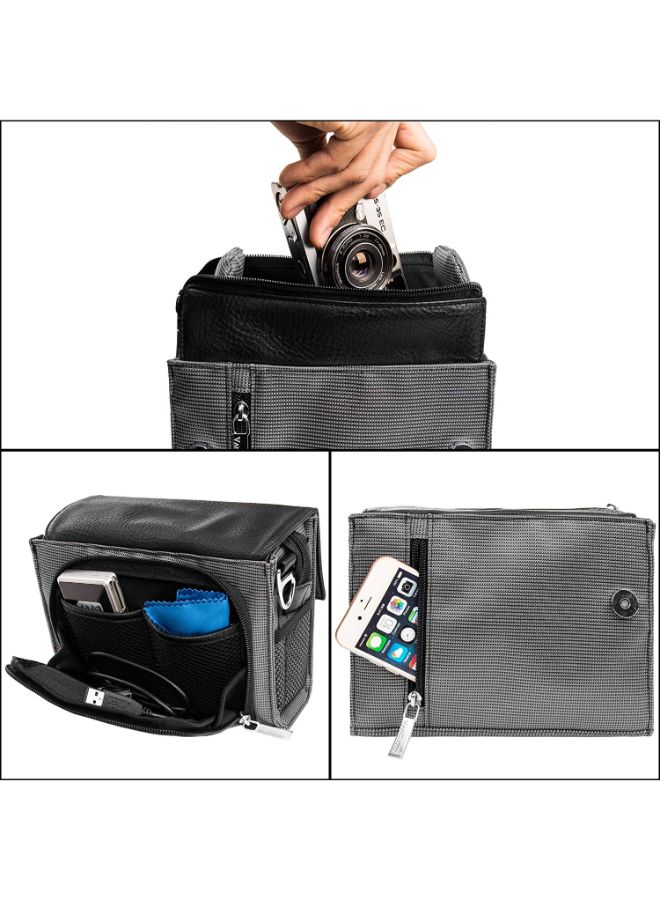 Metric Bag with Shoulder Strap For Kodak PIXPRO DSLR Camera Grey