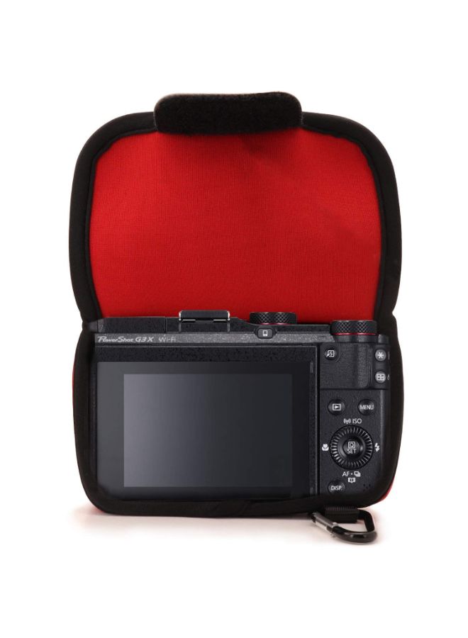 Protective Camera Case With Carabiner For Canon Red